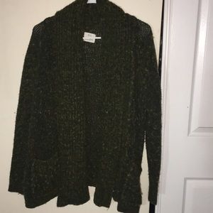 Green cardigan